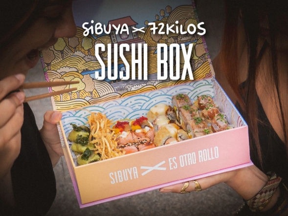 72 Kilos X SIBUYA BOX: la nueva propuesta para Delivery y Take Away de SIBUYA Urban Sushi Bar