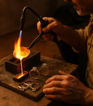 El oro en máximos históricos impulsa los anillos de compromiso