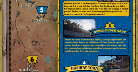 Tour por el Yermo: el mapa de los destinos imprescindibles de la serie Fallout dentro del juego