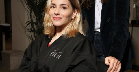 Andrea Duro confía en Arkhé Cosmetics para preparar su melena antes de los famosos premios del cine español