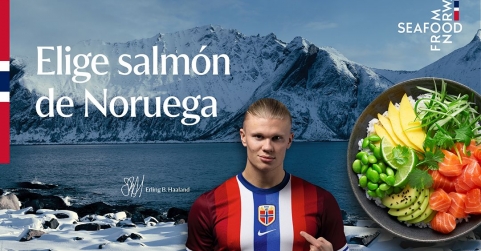 Salud, nutrición y origen destacan en la nueva campaña de Haaland para Mar de Noruega