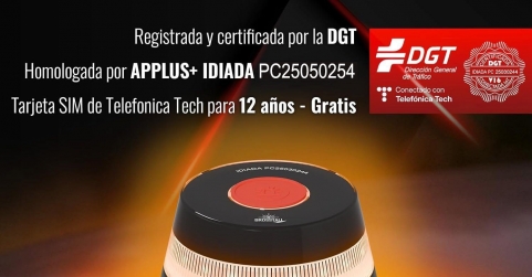 LEDBOX lanza su baliza V16 con geolocalización 3.0 homologada por la DGT: máxima seguridad vial y conexión gratuita hast