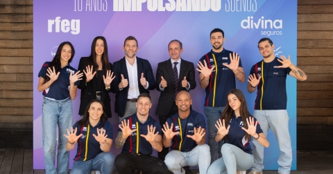 Divina Seguros renueva su compromiso con la gimnasia hasta 2028