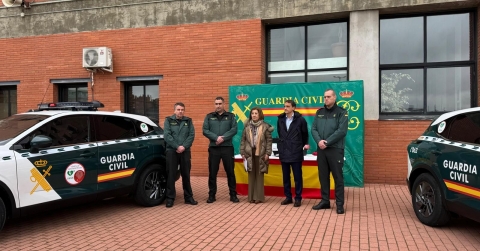 La Guardia Civil de Salamanca cardioprotege diez vehículos patrulla para atender a los pequeños municipios de la provinc
