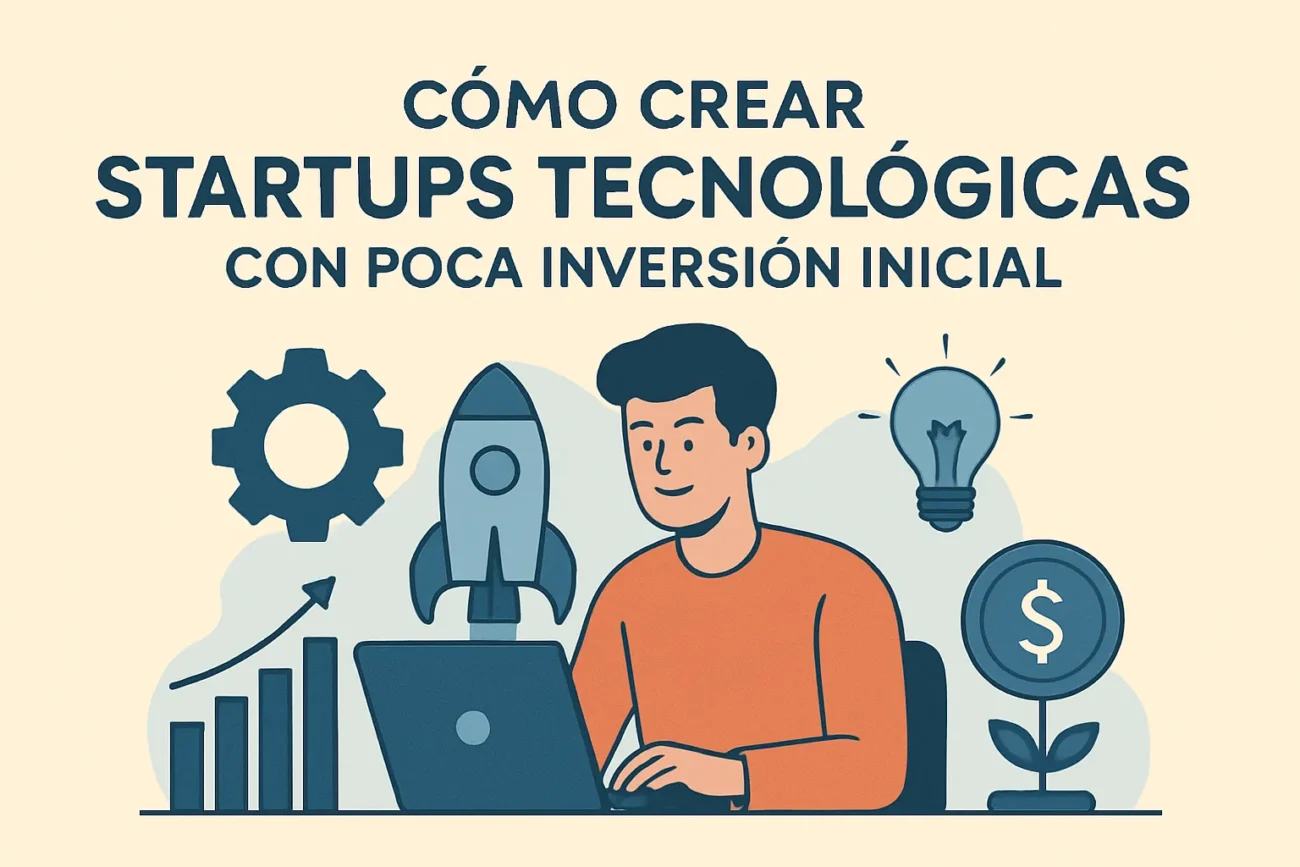 cómo crear startups tecnológicas con poca inversión inicial