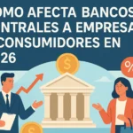 Cómo afecta bancos centrales a empresas y consumidores en 2026