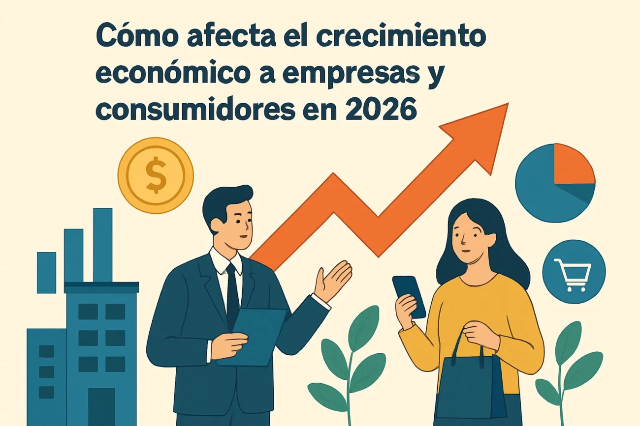 Como-afecta-crecimiento-economico-a-empresas-y-consumidores-en-2026 | diario-economia.com Cómo afecta crecimiento económico a empresas y consumidores en 2026