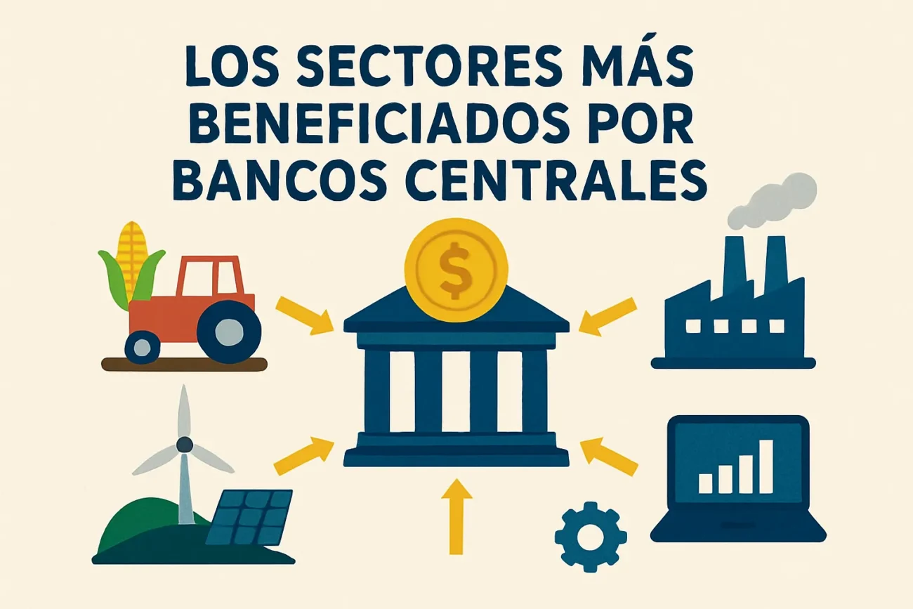 Los-sectores-mas-beneficiados-por-bancos-centrales | diario-economia.com Los sectores más beneficiados por bancos centrales