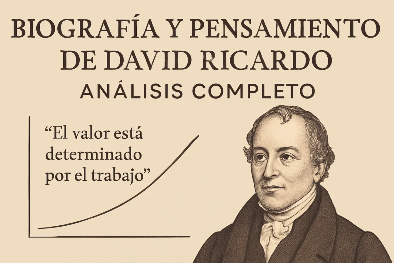 biografía y pensamiento de David Ricardo análisis completo