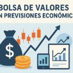 bolsa de valores con previsiones económicas