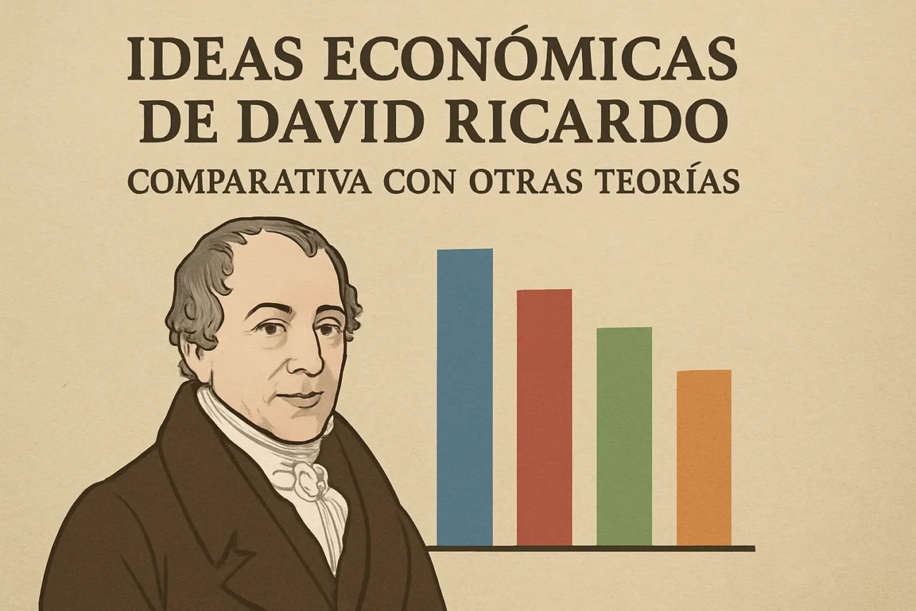ideas económicas de David Ricardo comparativa con otras teorías