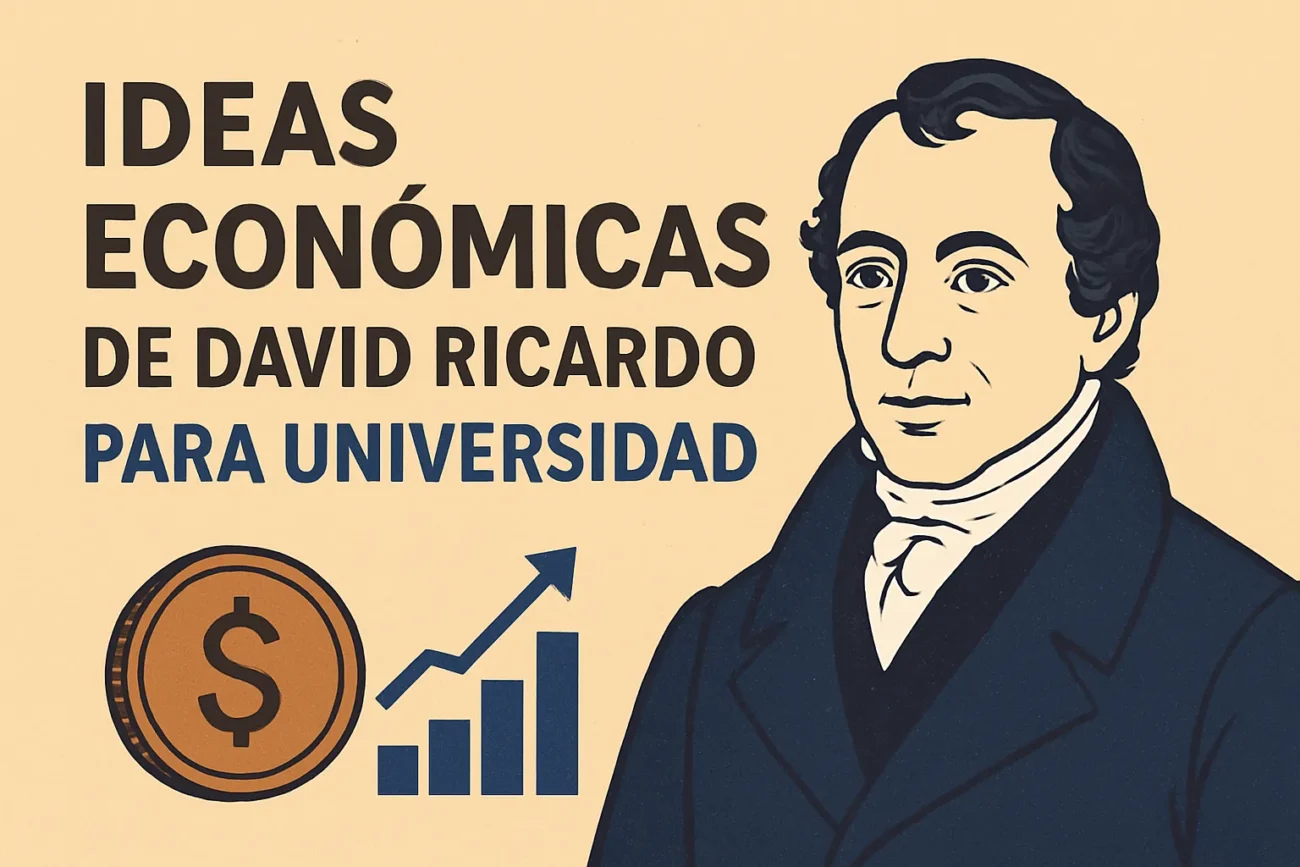 ideas económicas de David Ricardo para universidad