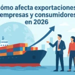 Cómo afecta exportaciones a empresas y consumidores en 2026