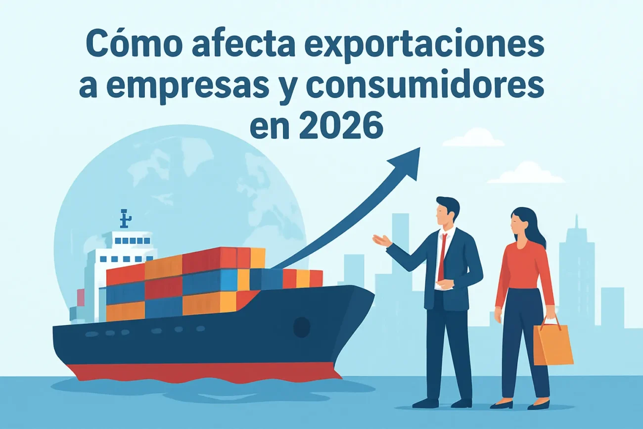 Cómo afecta exportaciones a empresas y consumidores en 2026