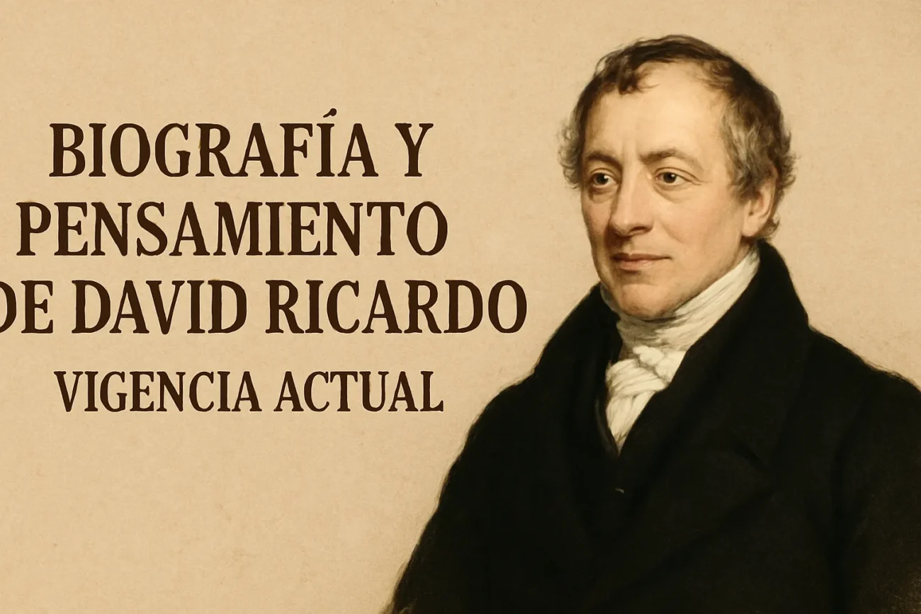 biografía y pensamiento de David Ricardo vigencia actual