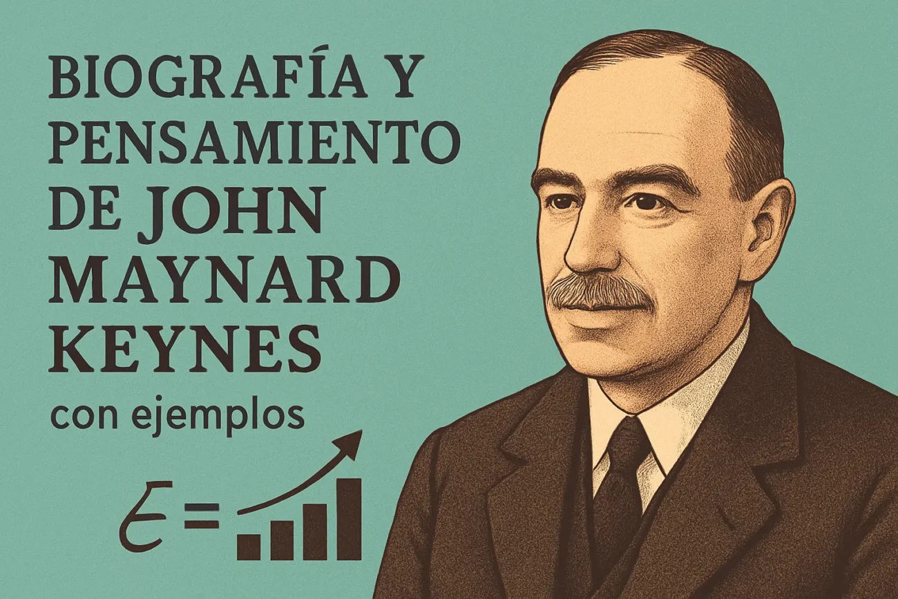 biografía y pensamiento de John Maynard Keynes con ejemplos