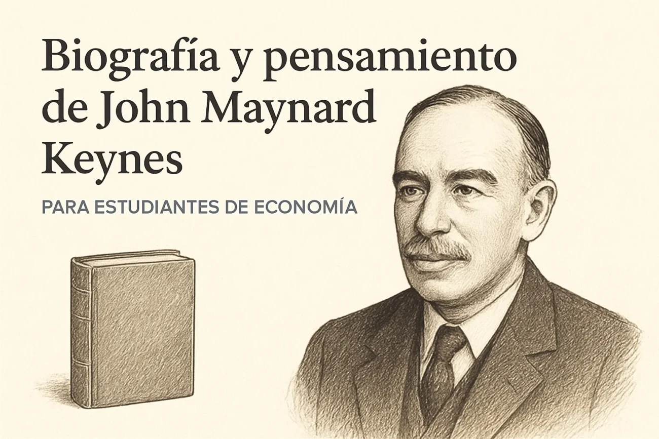 biografía y pensamiento de John Maynard Keynes para estudiantes de economía